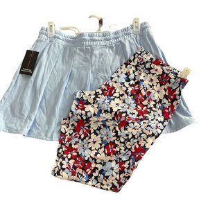 Pleated Mini with Capri Legging Combo No Boundaries Junior Size XXL 19 Baby Blue